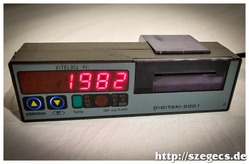 Digitaxi-2001 taxióra